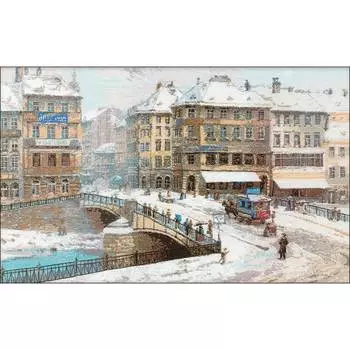 908 Набор для вышивания Riolis по мотивам картины Л.Зайчика 'Вена', 63*40 см