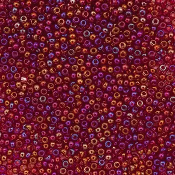 (91090) 331-19001-10/0 Бисер прозрачный с радужным покрытием 10/0, круг.отв., 20гр Preciosa