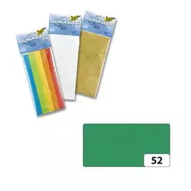 910 Бумага тонкая (папиросная), 20 г/м², 50*70 см, упак./5 листов, Folia (52 темно-зеленый)