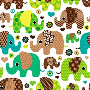 9114ш Наволочка Матренин Посад 'Слоники' 39*39см