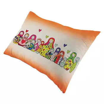 9176 Наволочка Матренин Посад 'Матрёшки' 38*58см