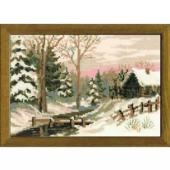 919 Набор для вышивания Riolis 'Зимняя сказка', 21*15 см