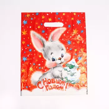 9216906 Пакет полиэтиленовый с вырубной ручкой 'Степашка', 30 мкм, 30*40см