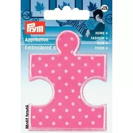 923161 Термоаппликация Пазл розовый/белый цв. 1шт. Prym