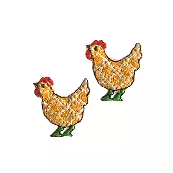 924303 Термоаппликация Курочка бежевый 2шт Prym