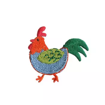 924304 Термоаппликация Петушок синий/оранж. Prym