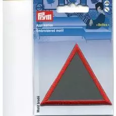 925509 Термоаппликация светоотражающая, самоклеящаяся при помощи утюга 'Предупреждающий знак' 1шт Prym