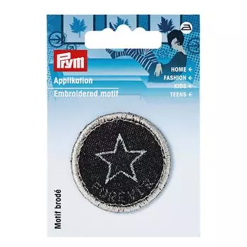 925631 Термоаппликация джинсовый ярлык Звезда Prym