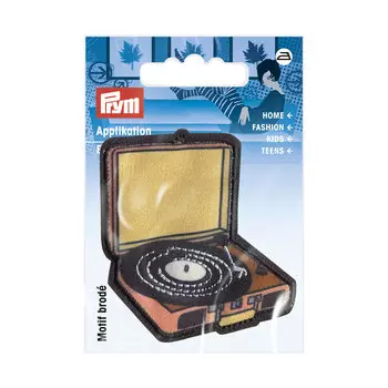 926081 Термоаппликация Ретро Проигрыватель ч/цв Prym