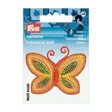 926487 Термоаппликация 'Бабочка', оранжевый/желтый Prym
