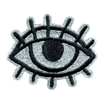 926681 Термоаппликация Глаз черн./серебр. Prym