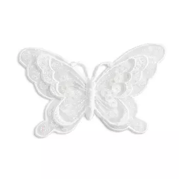 926700 Термоаппликация Бабочка праздн. белый Prym