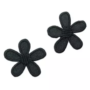 926713 Термоаппликация Цветы малые чёрн. Prym