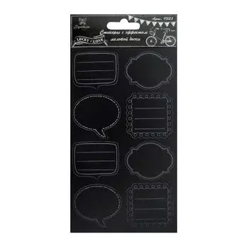 9321 Стикеры пробковые с эффектом меловой доски