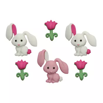 9359, Пуговицы-фигурки. Заячья любовь Dress It