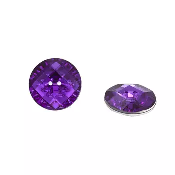 9414 Пуговица-страза на прокол 34мм (фиолетовый)
