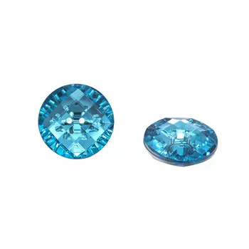 9414 Пуговица-страза на прокол 34мм (голубой)