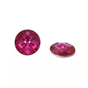 9414 Пуговица-страза на прокол 34мм (малиновый)