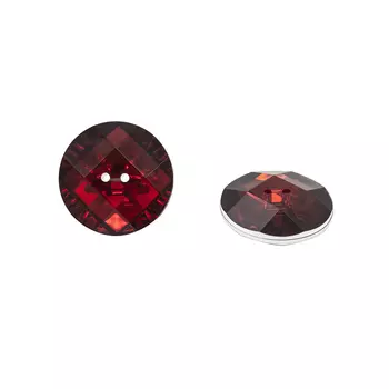 9414 Пуговица-страза на прокол 34мм (рубиновый)