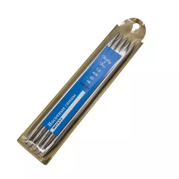 941570 Спицы носочные металл 20см, 7,0мм Hobby&amp;Pro