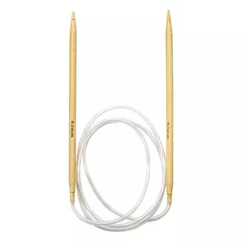 942150 Спицы круговые бамбук 100см, 5,0мм Hobby&amp;Pro