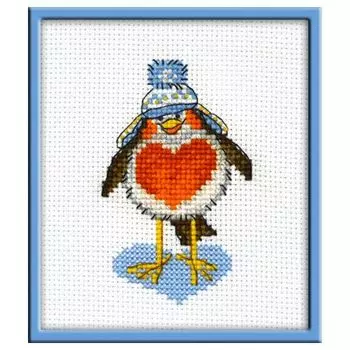 948 Набор для вышивания 'Овен' 'Влюбленный птиц', 6*9 см