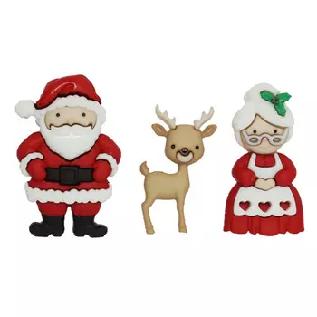 9499, Пуговицы-фигурки. Мистер и Миссис Клаус