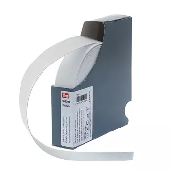 955300 Прочная эластичная лента 30 мм белый цв. *10м. Prym