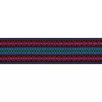 957451 Эластичная лента Color 50мм*7м Узор розовый яркий Prym