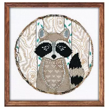 958 Набор для вышивания 'Овен' 'Енот', 15*15 см