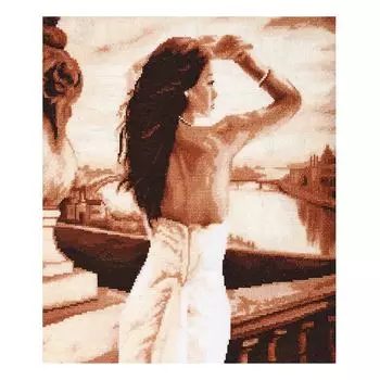 960 Набор для вышивания Hobby&amp;Pro 'Июльский вечер' 30*41см