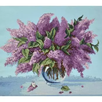 963 Набор для вышивания Hobby&amp;Pro 'Аромат сирени' 40*33см