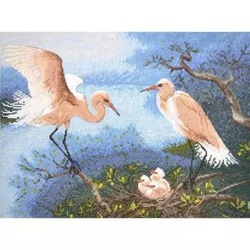 964 Набор для вышивания Hobby&amp;Pro 'Уютное гнездышко' 37*28см