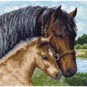 968 Канва с рисунком 'Забота' 41*41см (МП)