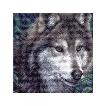 970 Канва с рисунком 'Матренин Посад' 'Волк', 41*41 см