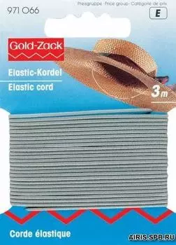 971066 Эластичный шнурок, 1,5 мм светло-серый цв. Prym