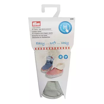 975300 Подошва кожанная для тапочек и носков-тапочек 18/20 1пара Prym