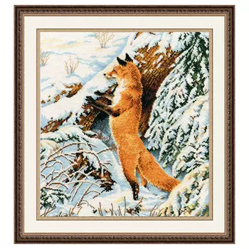 975 Набор для вышивания ОВЕН 'Рыжая охотница' 27*31 см