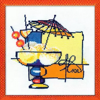 975 Набор для вышивания Riolis 'Мороженое', 20*20 см