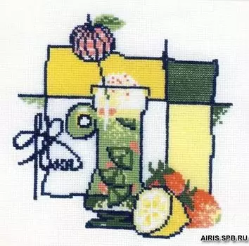 976 Набор для вышивания Riolis 'Коктейль', 20*20 см