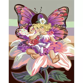 9880.0132.0188 Канва с рисунком Royal Paris 'Фея' 45*60 см