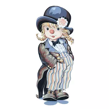 9880-0137-0097-1 Канва с рисунком Royal Paris 'Все дело в шляпе' 49х19 см