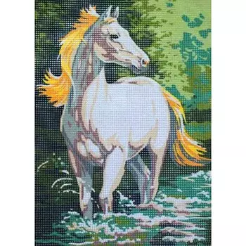 9880.0141.0067 Канва с рисунком Royal Paris 'Лошадь' 30*40 см
