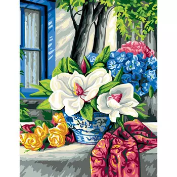 9880.0142.0440 Канва с рисунком Royal Paris 'Букет' 45*60 см