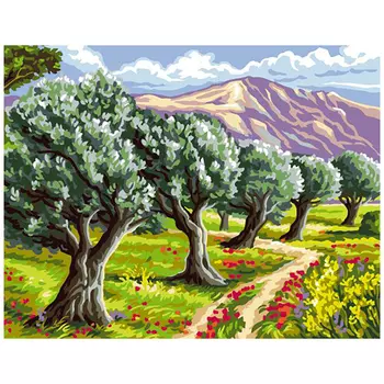 9880.0142.0473 Канва с рисунком Royal Paris 'Сад' 45*60 см