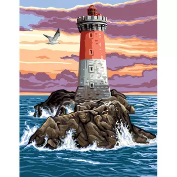 9880.0142.0479 Канва с рисунком Royal Paris 'Маяк' 45*60 см
