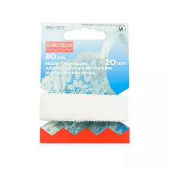 990750 Резинка для лямок, белый, 20 мм, Prym