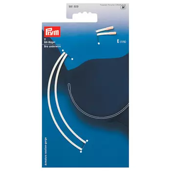 991809 Косточки для бюстгальтера, размер E (115) белый цв. Prym