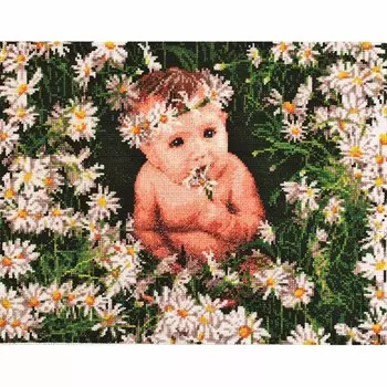 992 Набор для вышивания Alisena 'В ромашках', 30*23 см