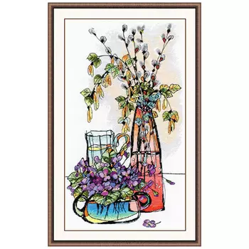 996 Набор для вышивания ОВЕН 'Стеклянная фантазия 2'22*40 см